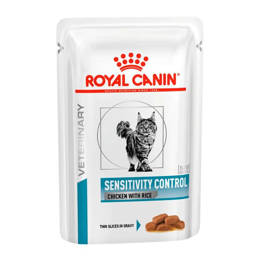 Royal Canin Sensitivity Control Feline Влажный корм (пауч) для кошек, цыпленок и рис, 85 гр.