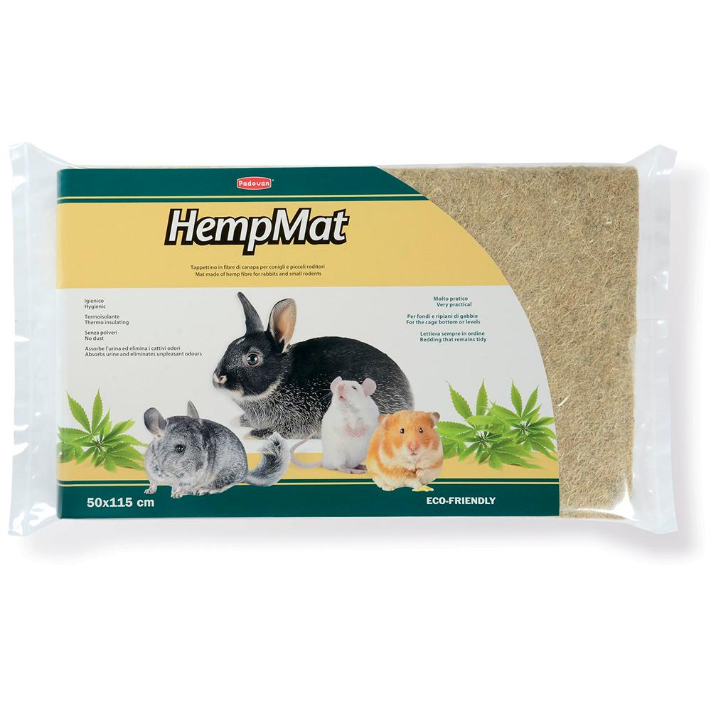 Padovan Hemp Mat Коврик из пенькового волокна большой для птиц и грызунов, 50х115 см