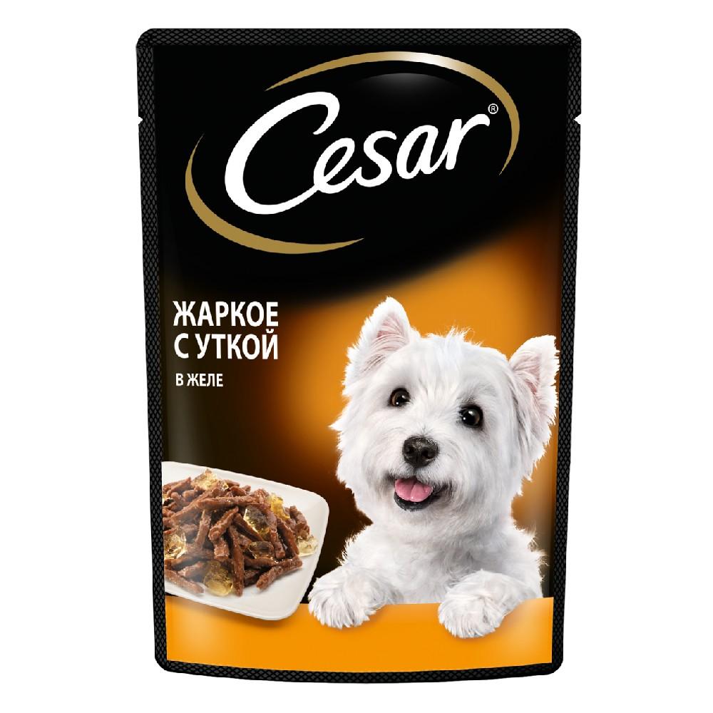 Cesar Влажный корм (пауч) для собак, жаркое с уткой, 85 гр.