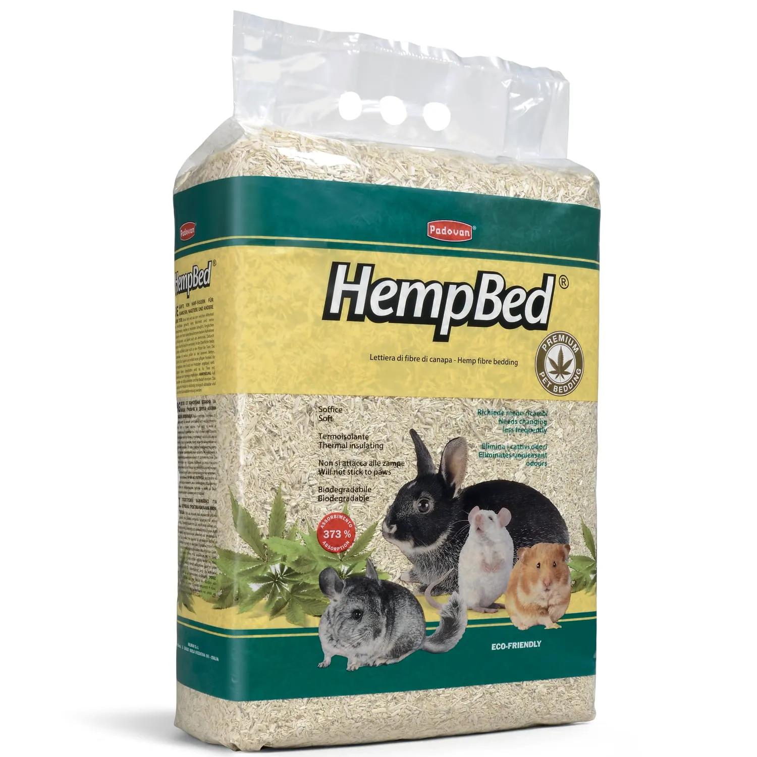 Padovan HEMP BED Подстилка из пенькового волокна для мелких домашних животных,кроликов, грызунов 30 л