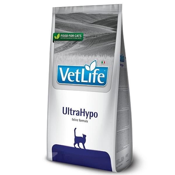 Farmina Vet Life UltraHypo диетический сухой корм для кошек, гипоаллергенный, с рыбой, 400г