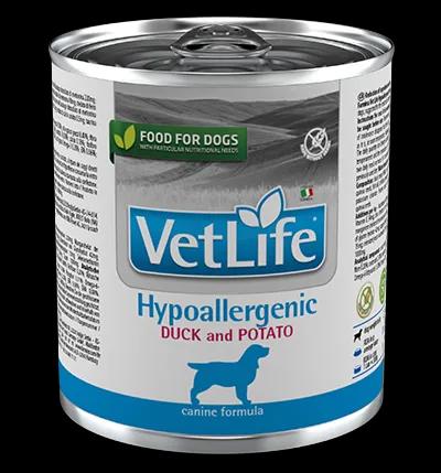 Farmina Vet Life Hypoallergenic диетический влажный корм для собак, гипоаллергенный, с уткой и картофелем, 300г