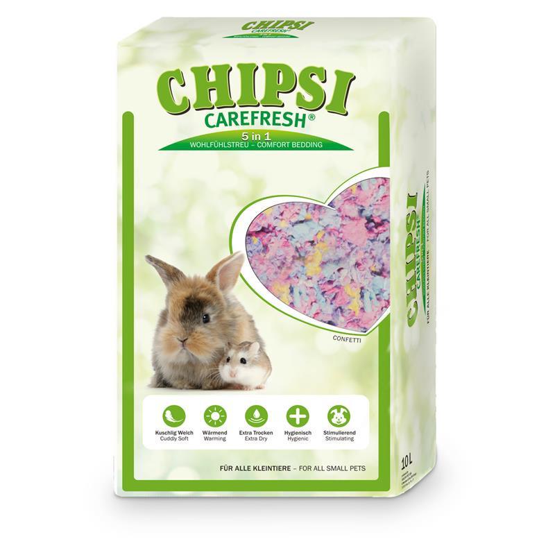 Carefresh COLORS CONFETTI Наполнитель бумажный для птиц и мелких домашнихживотных 10 л