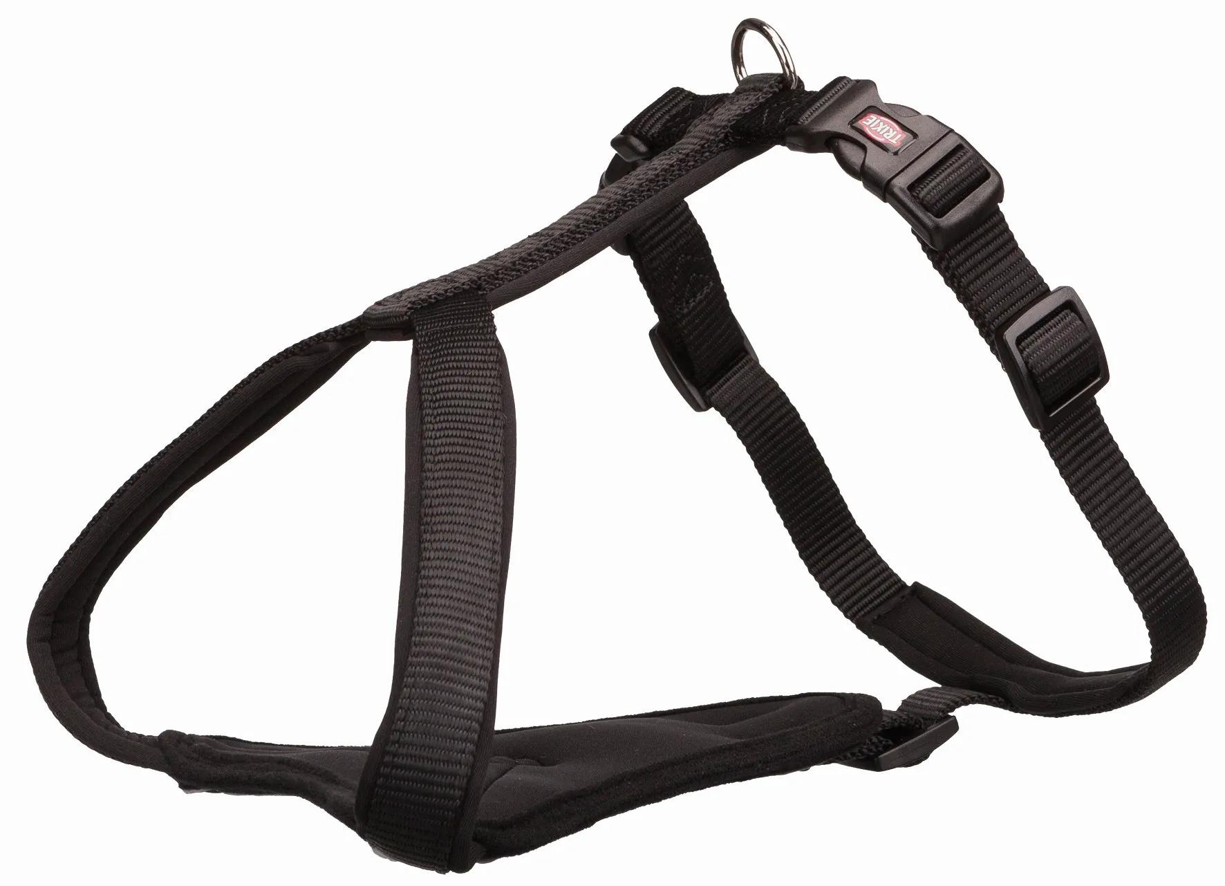 Trixie Шлейка Premium Y-harness, M, обхват груди 55-70 см, ширина 20 мм, черная