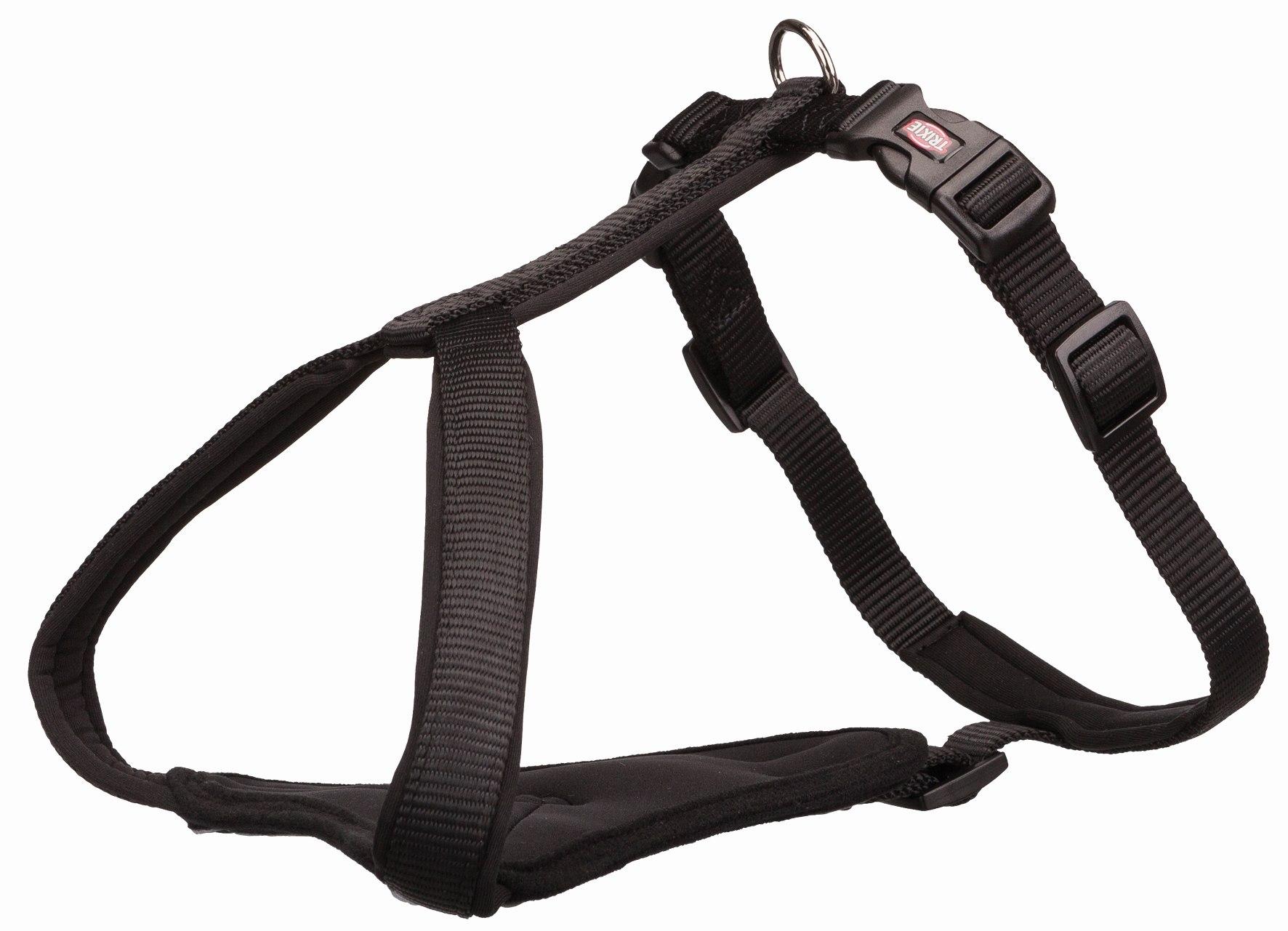 Trixie Шлейка Premium Y-harness, L, 75-95 см, ширина 25 мм, черная