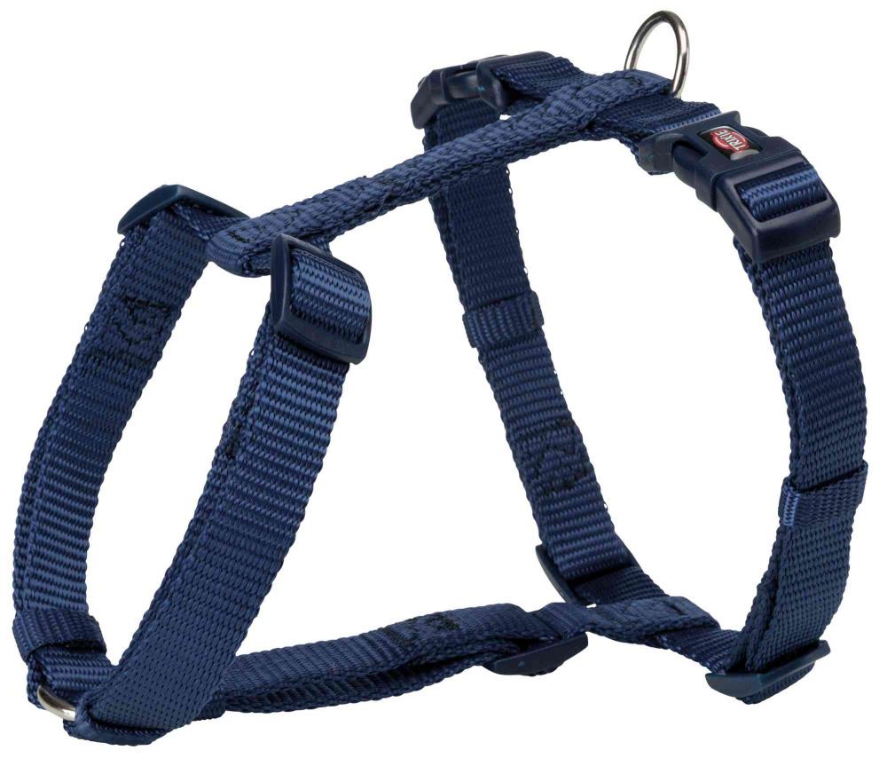 Trixie Шлейка Premium H-Harness, XS–S: 30–44 см/10 мм, индиго