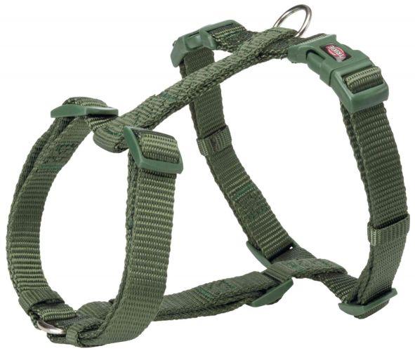 Trixie Шлейка Premium H-Harness, L–XL: 75–120 см/25 мм, лесной зелёный