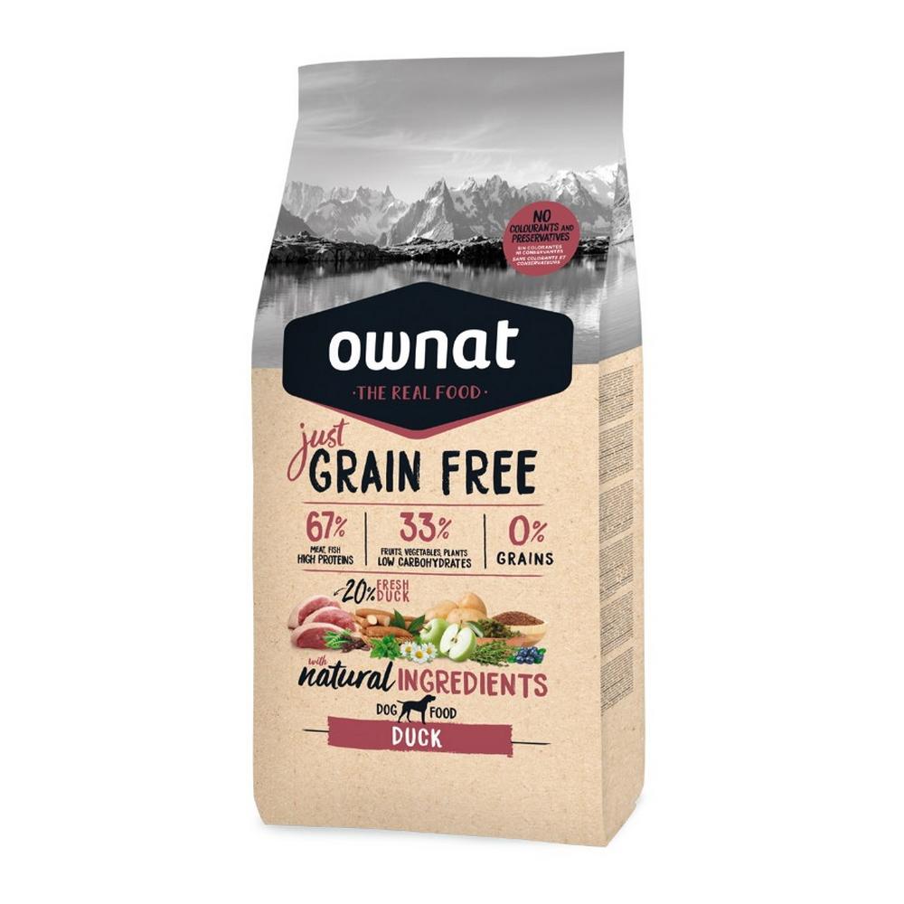 Ownat Adult Grain Free Сухой корм для взрослых собак, с уткой, 14 кг