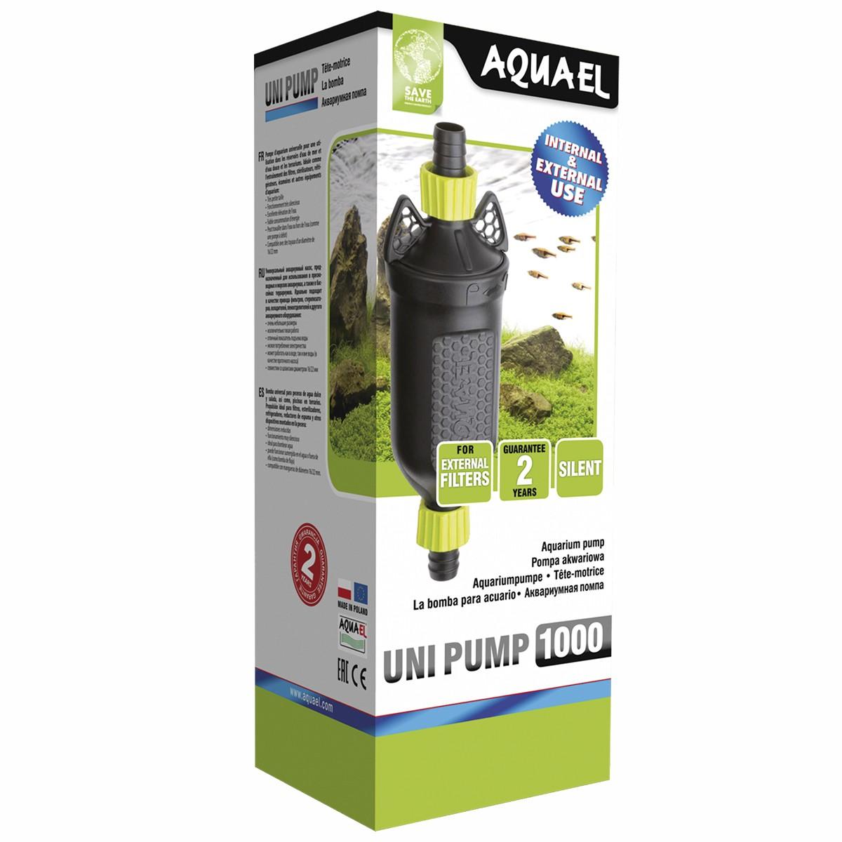 Aquael Насос проточный UNI PUMP 1000 (1000 л/ч, 15 Вт, h = 145 см)