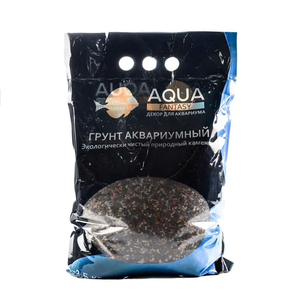 Aquafantasy Грунт аквариумный галька черноморская Premium, 2-5 мм, 3,5 кг