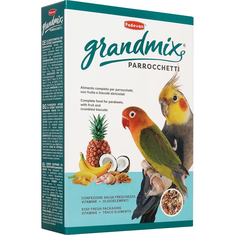 Padovan Grandmix Parrocchetti Корм для средних попугаев, 400 г