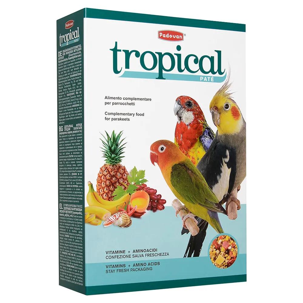 Padovan Tropical Patee Корм дополнительный для средних попугаев, 700 гр.