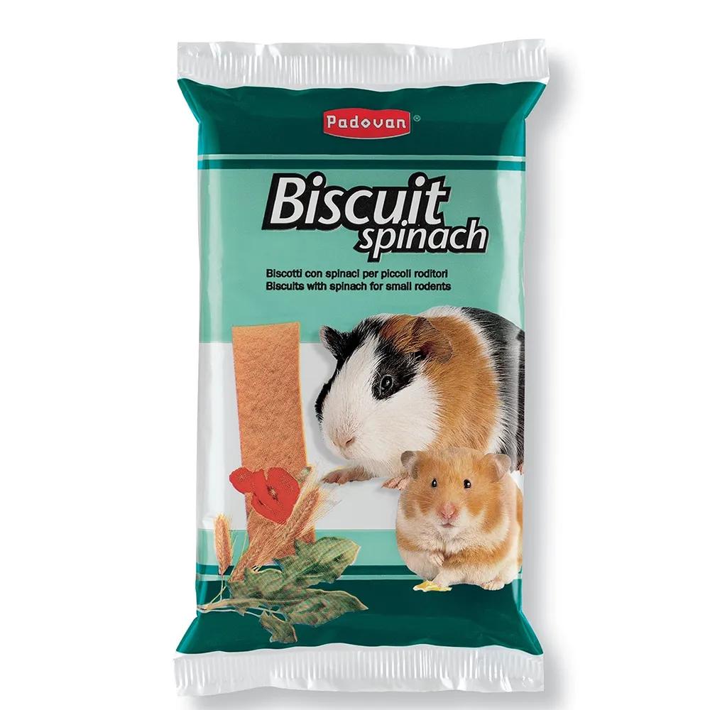 Padovan Biscuit Spinach Лакомство бисквиты со шпинатом для грызунов, 30 гр.