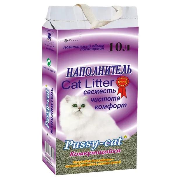 Pussy cat Наполнитель комкующийся для кошачьего туалета, 10 л