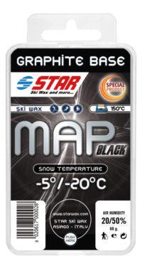 мази лыжные Star MAP BLACK- GRAPHITE BASE 60 G.