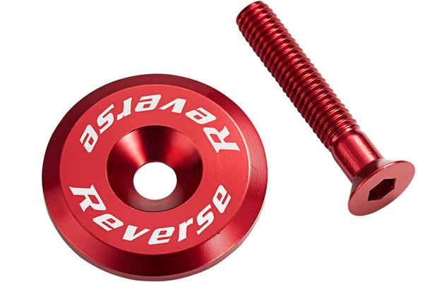 крышки для рулевой колонки Reverse AHEAD CAP WITH SCREW (RED)