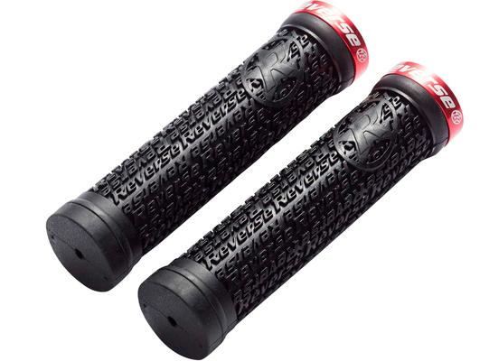 ручки руля Reverse GRIP STAMP SINGLE LOCK-ON 30MM X 135MM (BLACK/RED)