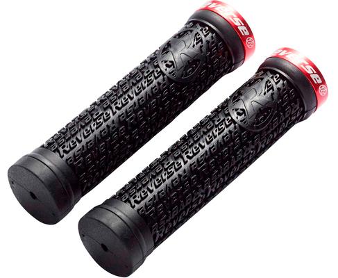 ручки руля Reverse GRIP STAMP SINGLE LOCK-ON 30MM X 135MM (BLACK/RED)