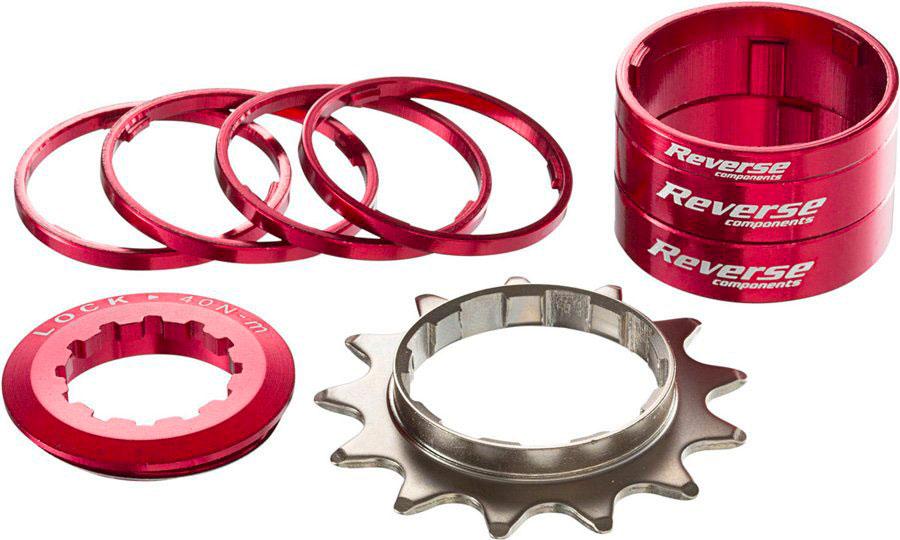 звезды для велосипеда Reverse SINGLE SPEED KIT 13T (RED)