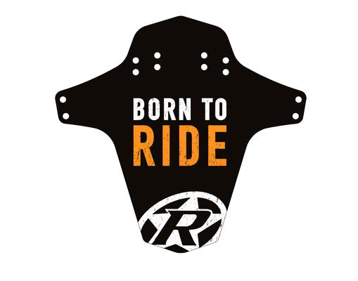 крылья велосипедные Reverse MUDFENDER - BORN TO RIDE (BLACK/FOX-ORANGE)