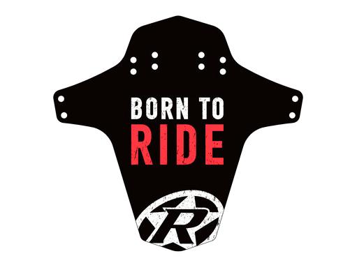 крылья велосипедные Reverse MUDFENDER - BORN TO RIDE (BLACK/RED)