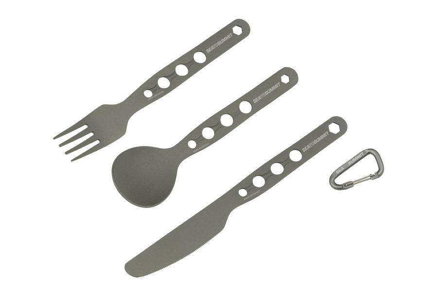 посуда для туризма комплект Sea to Summit ALPHASET 3PC CUTLERY SET