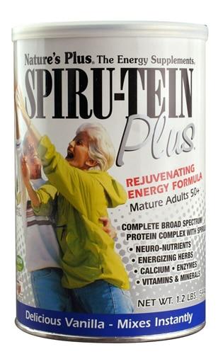 Spiru-Tein Plus® Ваниль - 1.2 фунта, энергия и белок для взрослых 50+