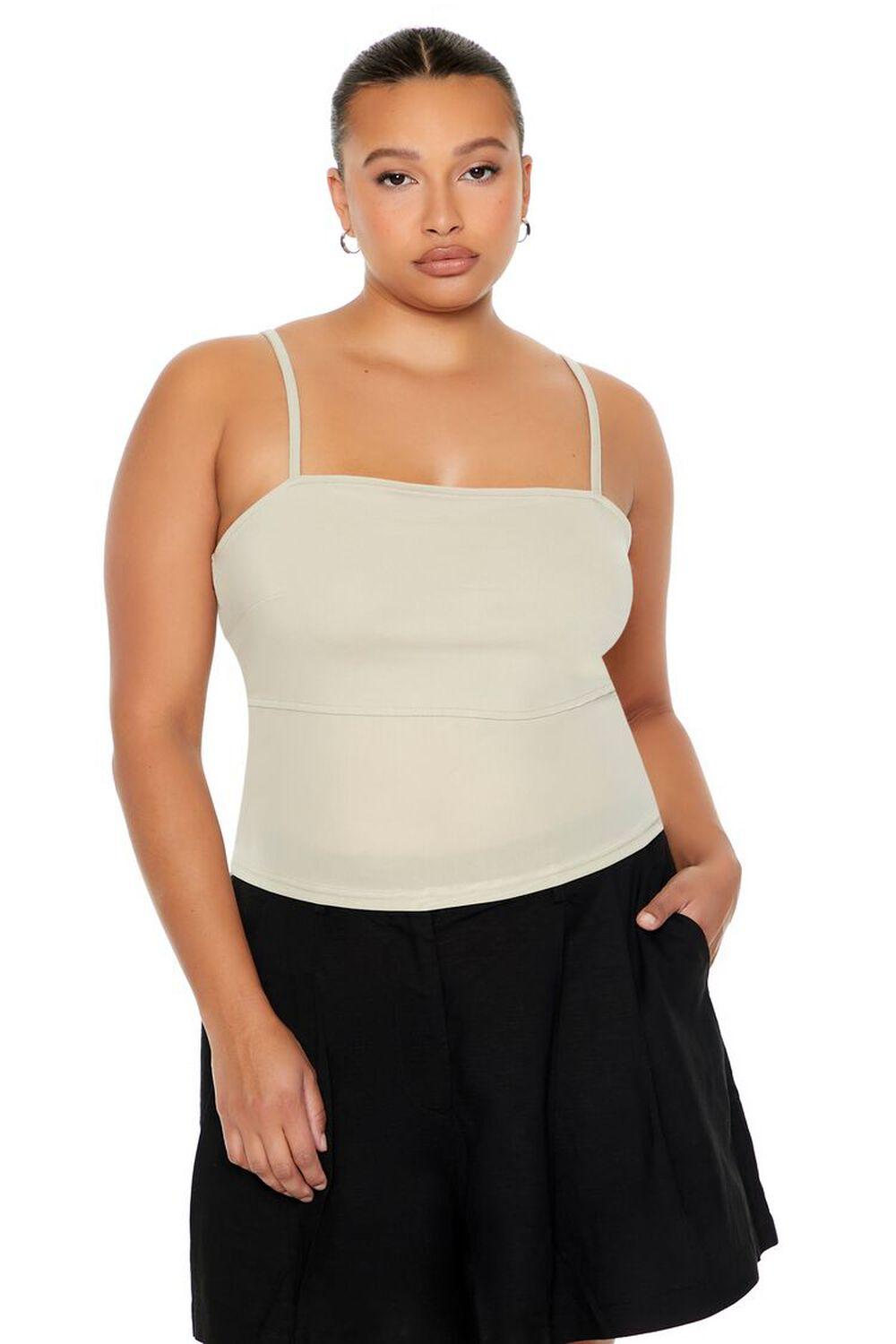 Женский Топ на бретелях FOREVER21 Plus Size Seamed Mesh