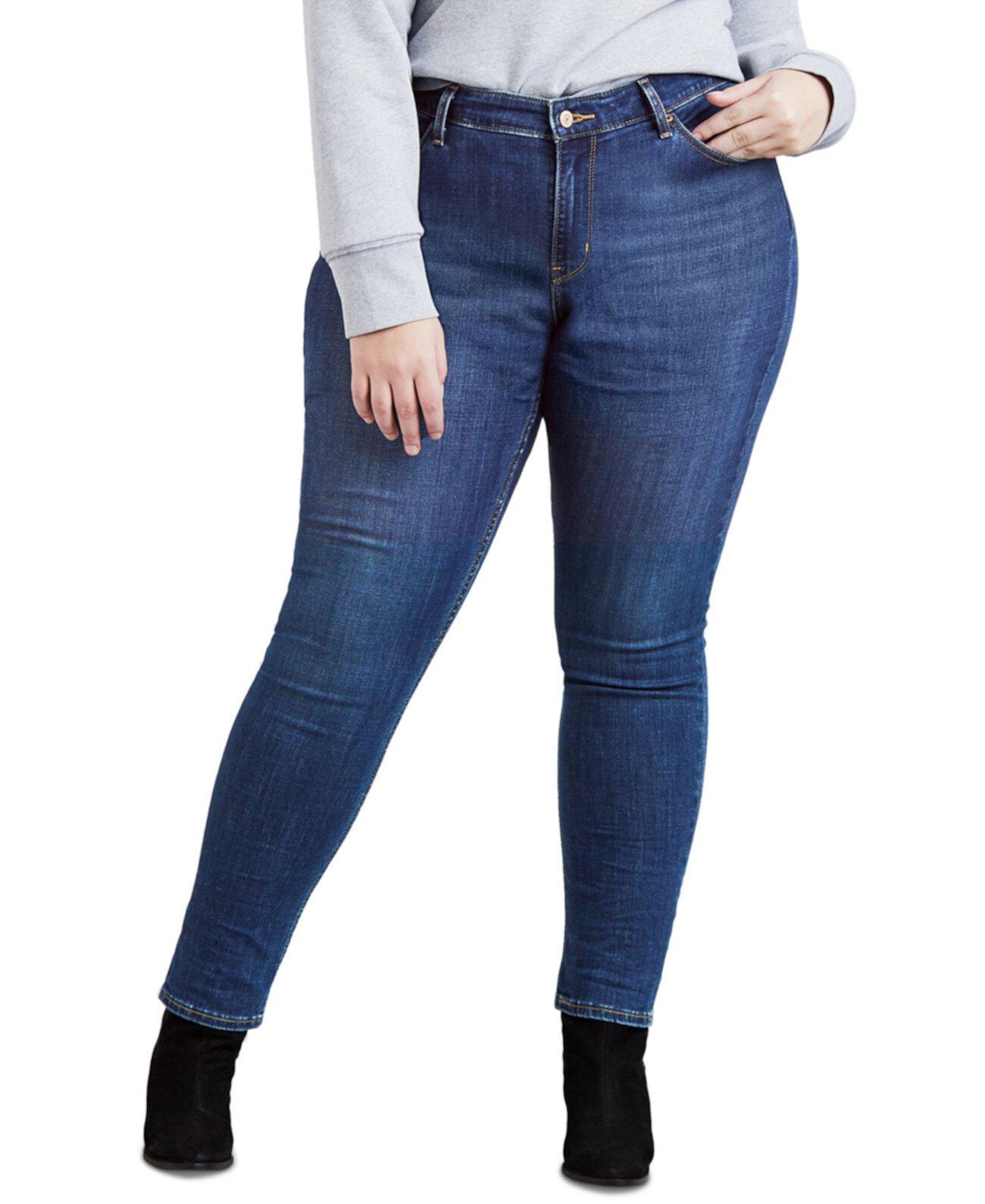 Джинсы Levi's® Trendy Plus Size 711 Skinny с эластичными волокнами и классической посадкой