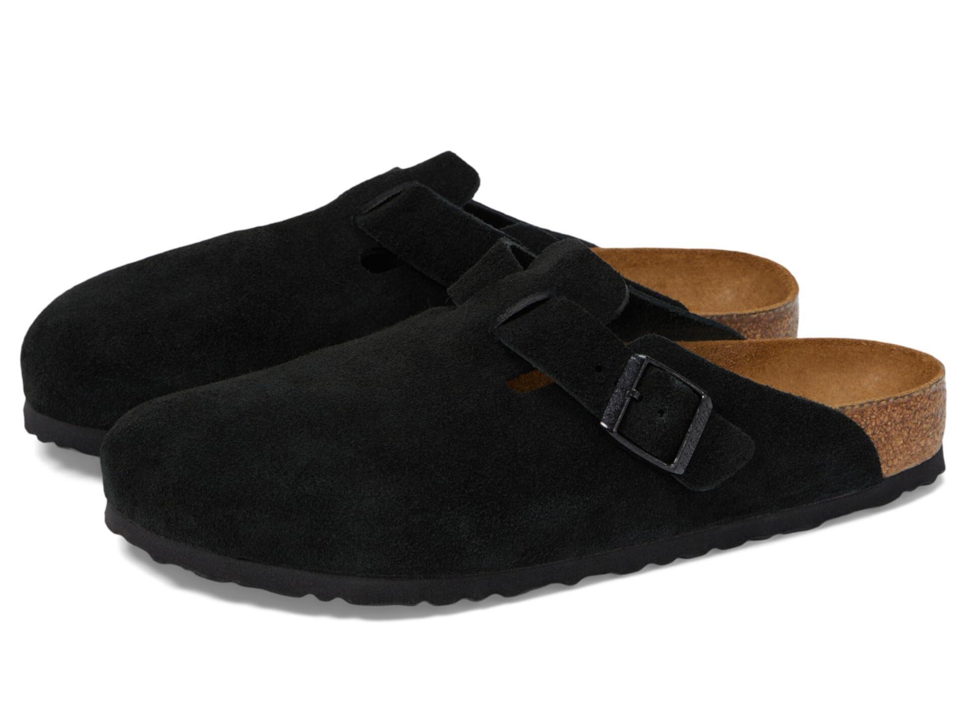 Унисекс Сабо и мюли Birkenstock Boston Soft Footbed - Suede