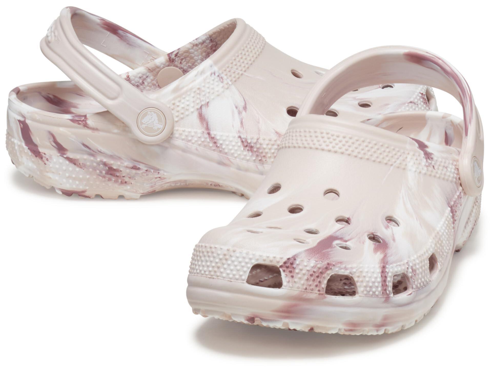 Унисекс Кроксы Crocs Classic Marbled Tie-Dye Clog