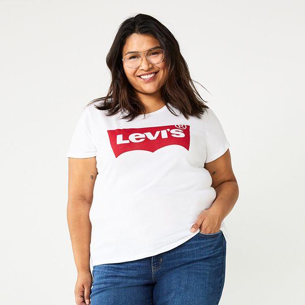 Футболка Plus Size с логотипом Levi's® в классическом стиле, универсальная и комфортная