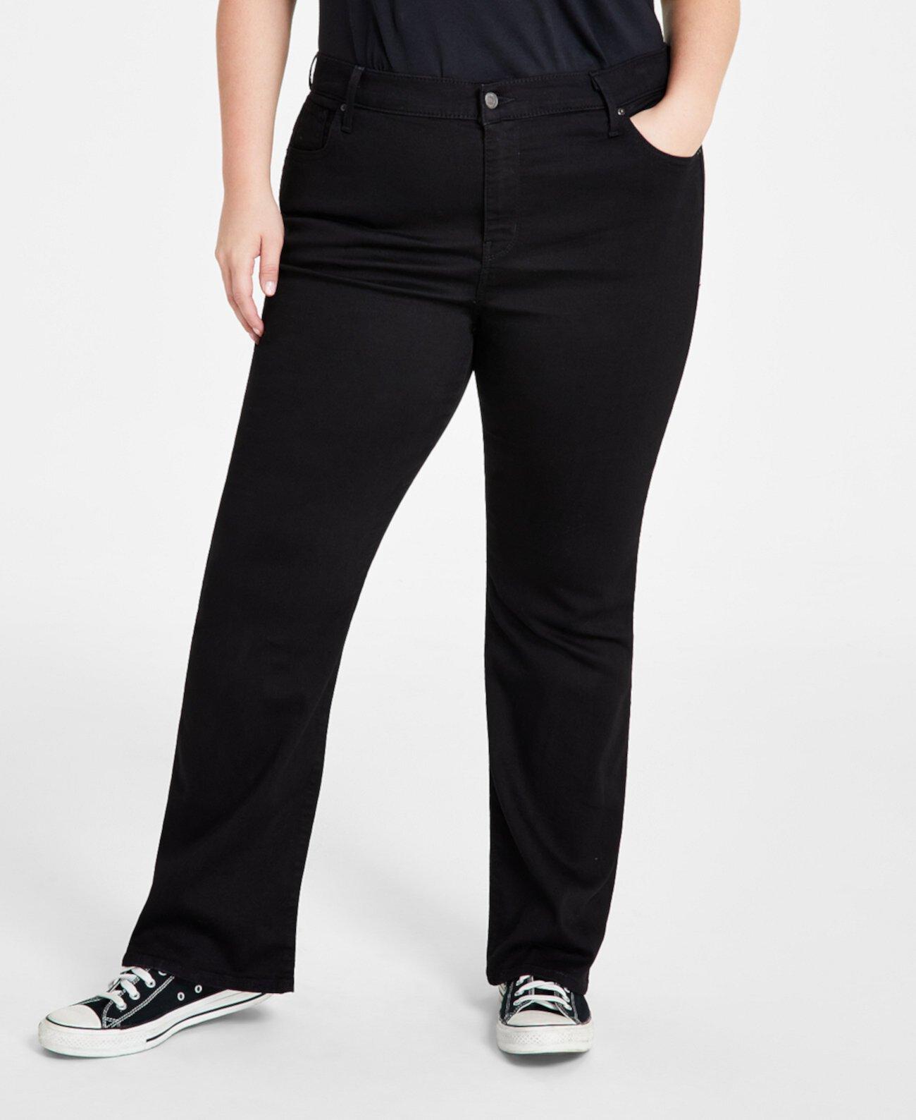 Джинсы Levi's® Trendy Plus Size 725 с высокой талией и клешем, размер 18W