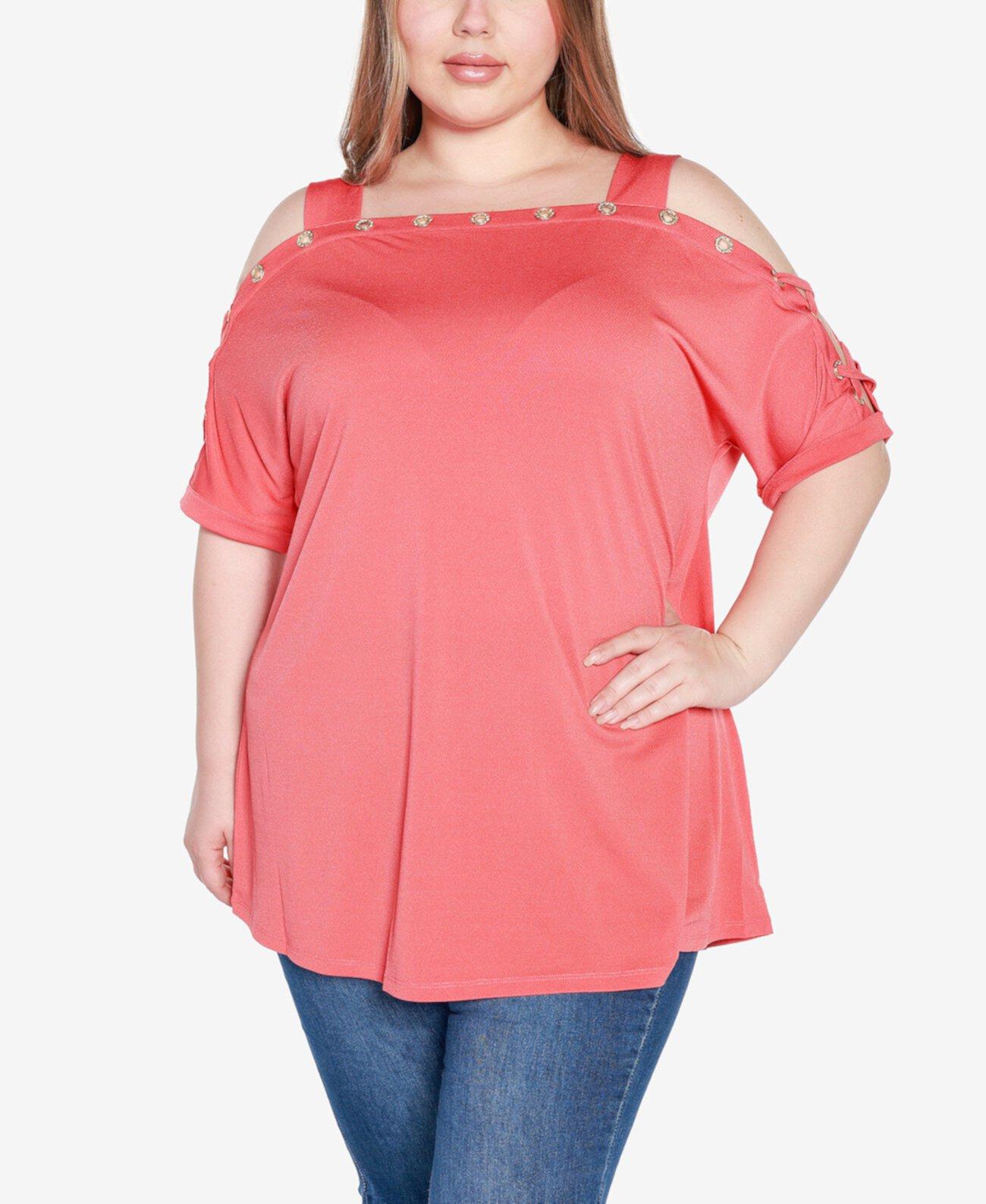 Женская Блузка Belldini Plus Size Cold Shoulder