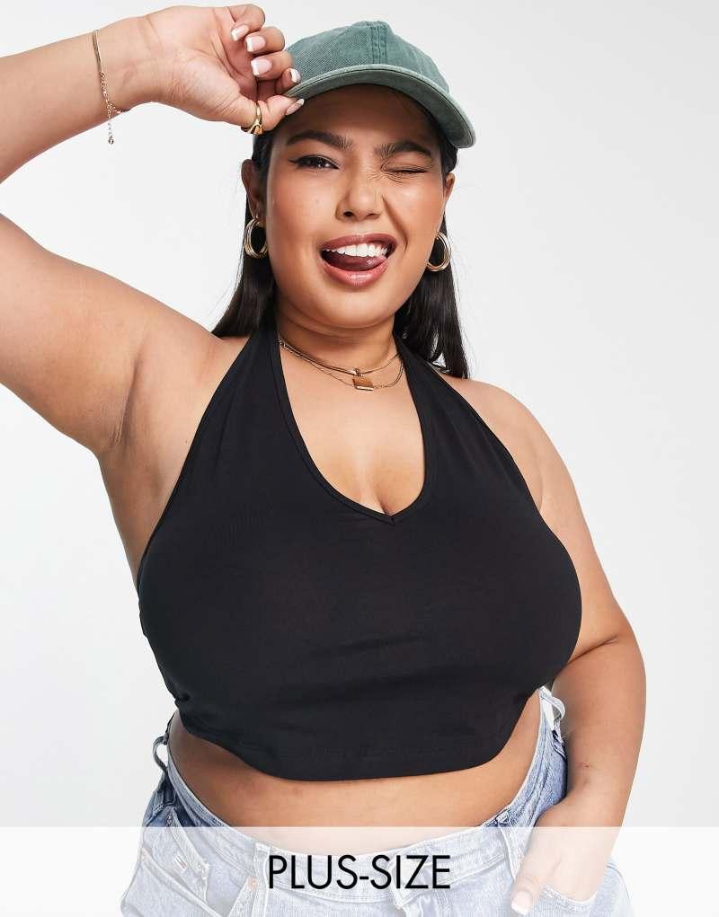 Женская Укороченная Футболка ASOS Curve