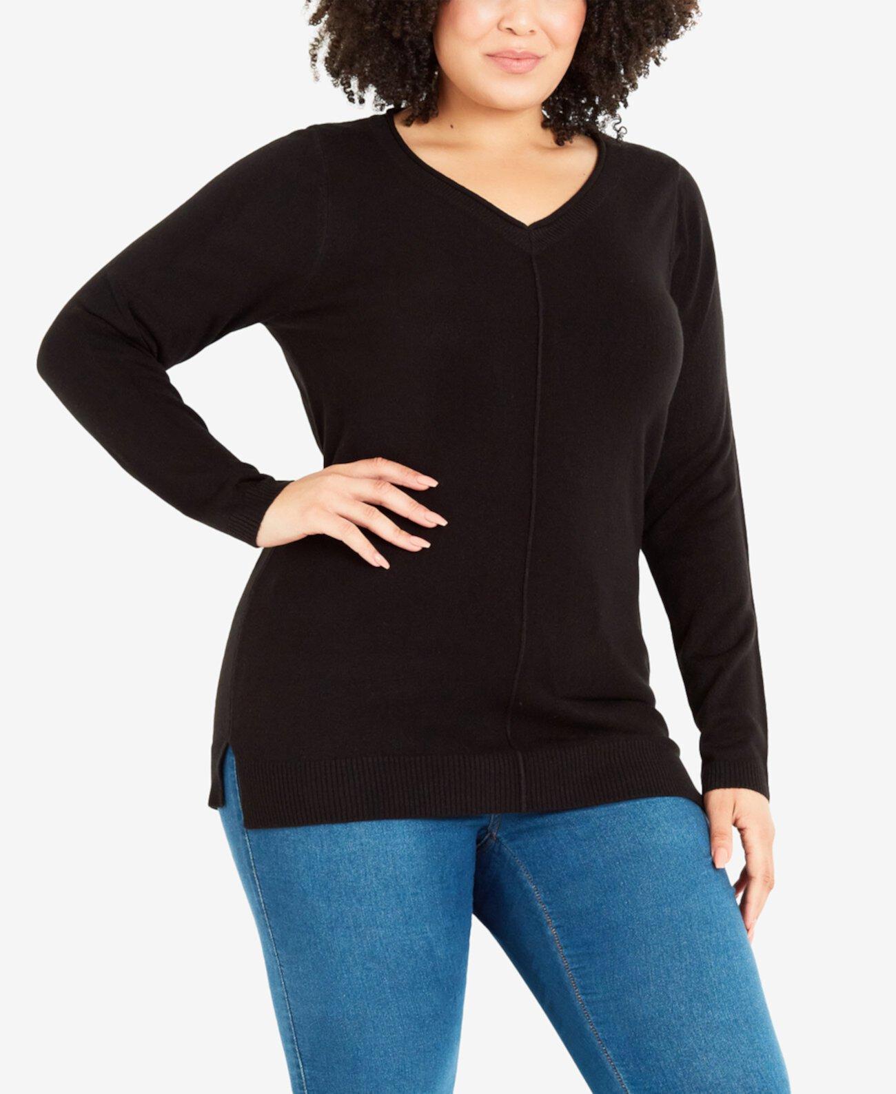 Женская Блузка AVENUE Plus Size V-neck Sweater