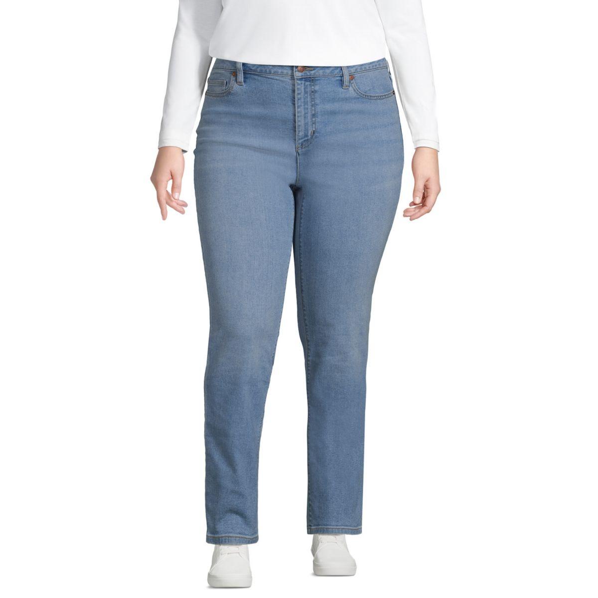 Женские Джинсы skinny Lands' End Recover Straight-Leg