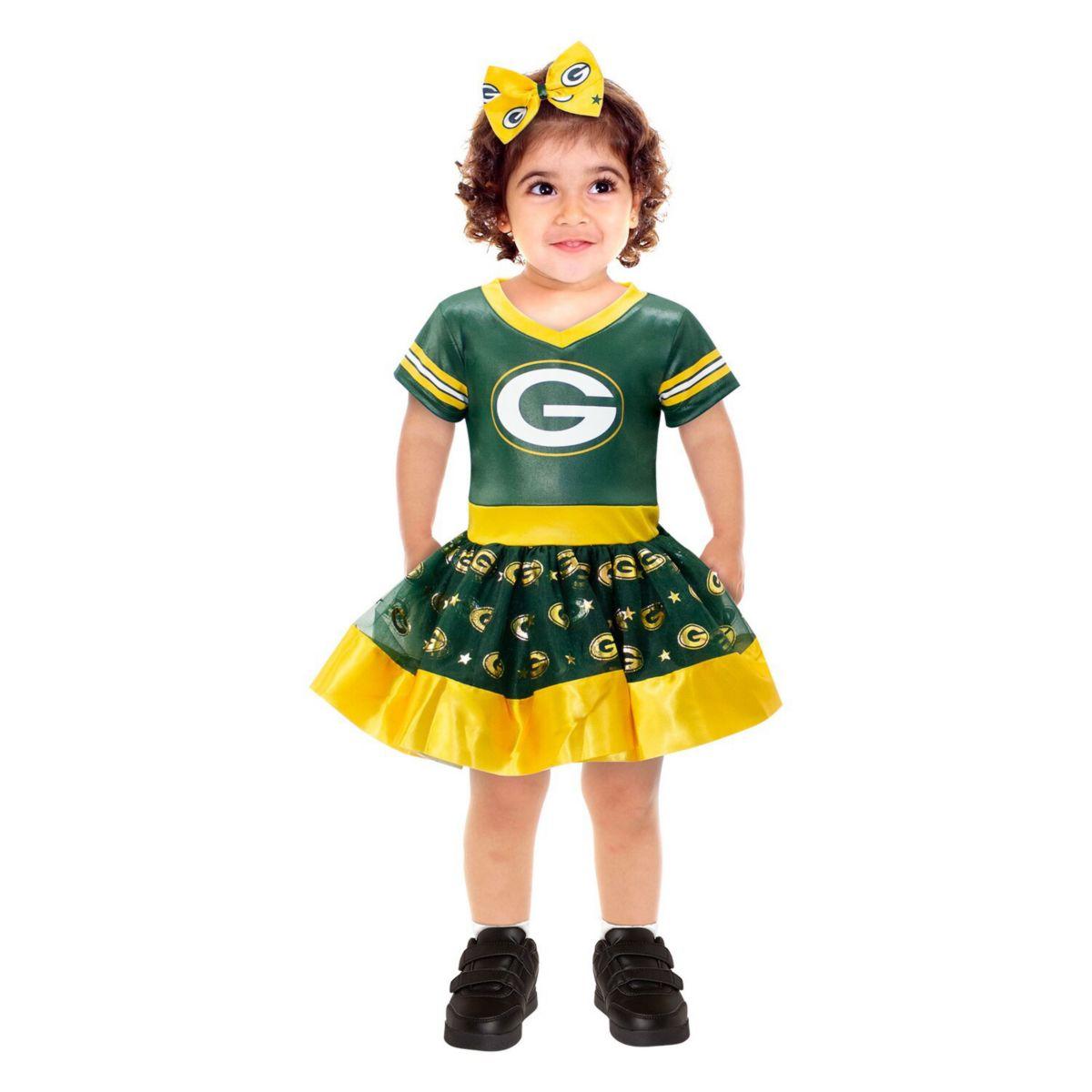 Детское Повседневное Платье Green Bay Packers Tutu