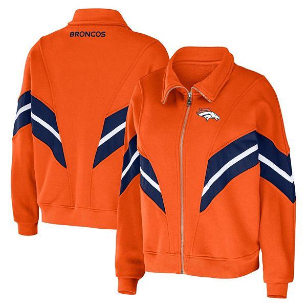 Женская оранжевая куртка с полной застежкой и длинными рукавами Denver Broncos от WEAR by Erin Andrews