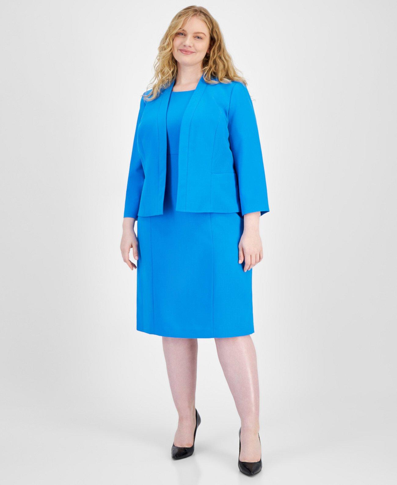 Комплект из платья-футляра и жакета без воротника Plus Size от Le Suit