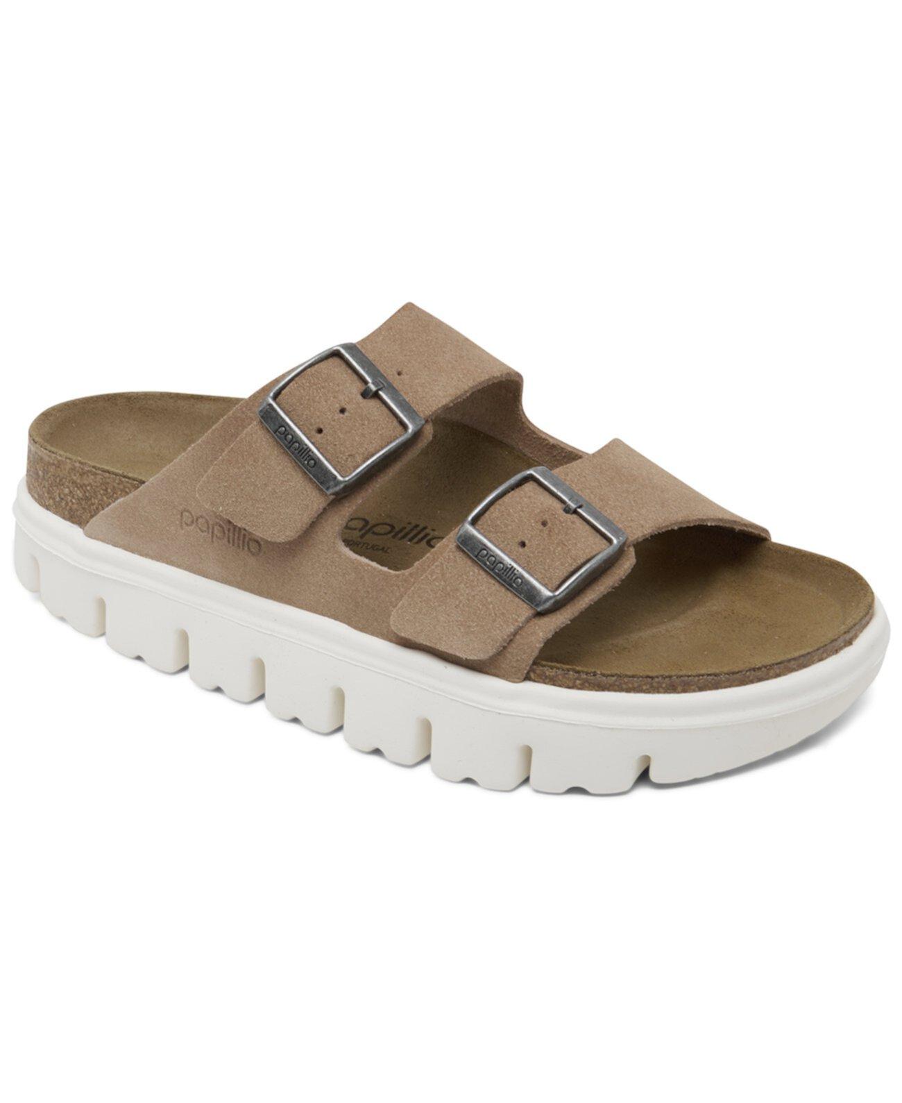 Женские Сандалии на плоской подошве Birkenstock Arizona Chunky Suede Leather