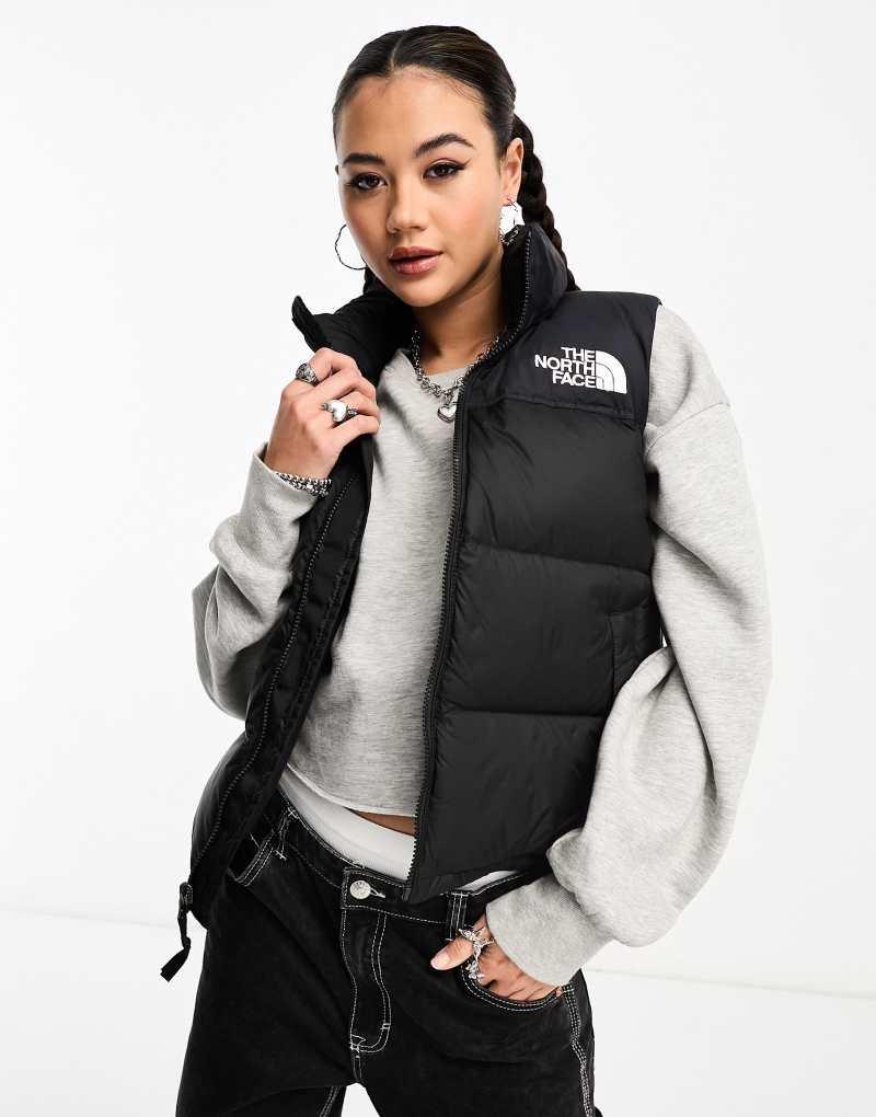 Женский Жилет The North Face 1996 Retro Nuptse пуховик черный