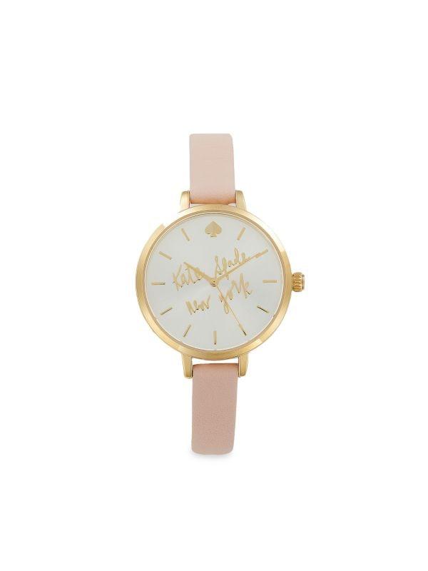 Kate Spade New York | Механические часы Kate Spade New York Metro 34MM с кожаным ремешком