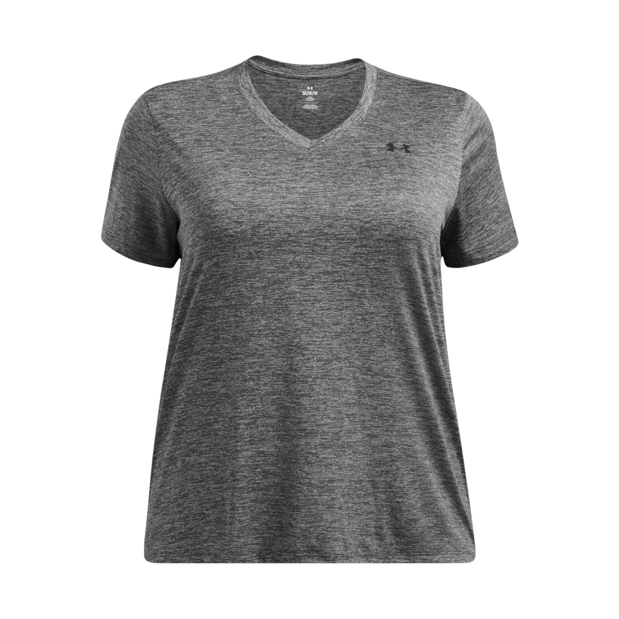 Женская Спортивная Одежда Under Armour Plus Size Tech Short Sleeve V-Neck Twist