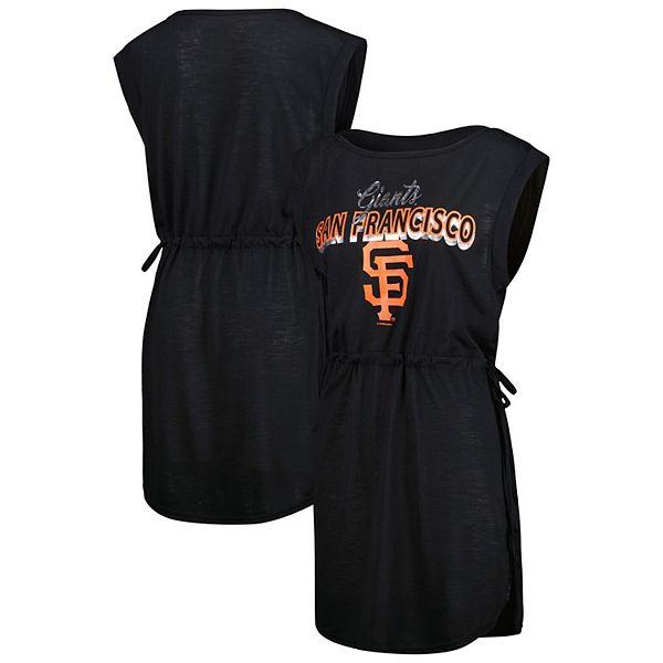 Черное купальное платье G.O.A.T. от G-III 4Her с графикой San Francisco Giants