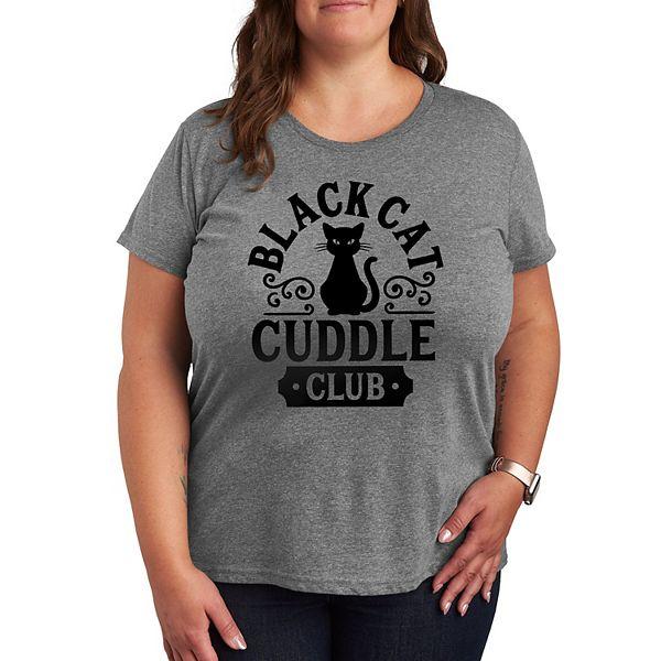 Женская Футболка Licensed Character Plus Size Black Cat Cuddle Club