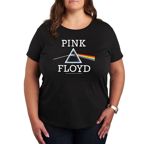 Licensed Character | Футболка Plus Size Pink Floyd DSOTM с круглым вырезом и коротким рукавом из хлопка