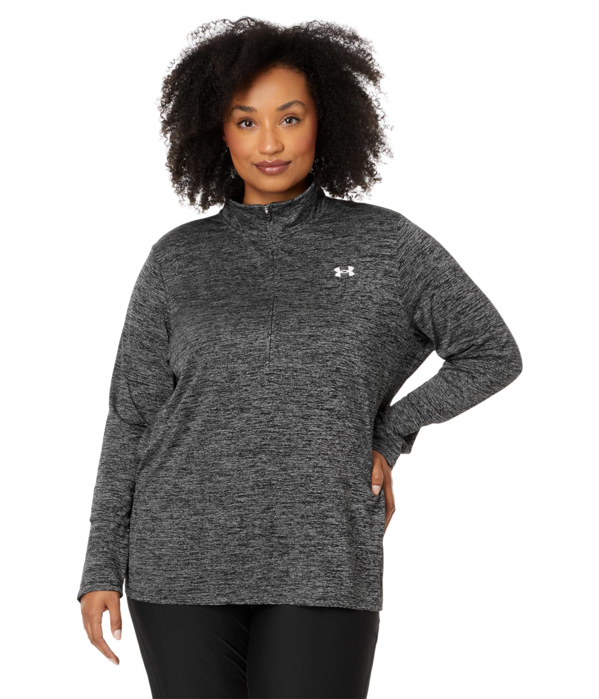 Женская Спортивная одежда Under Armour Plus Size Tech 1/4 Zip Twist