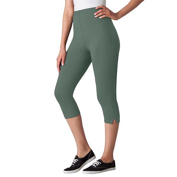 Женская Бриджи и капри Woman Within Stretch Cotton Capri Legging