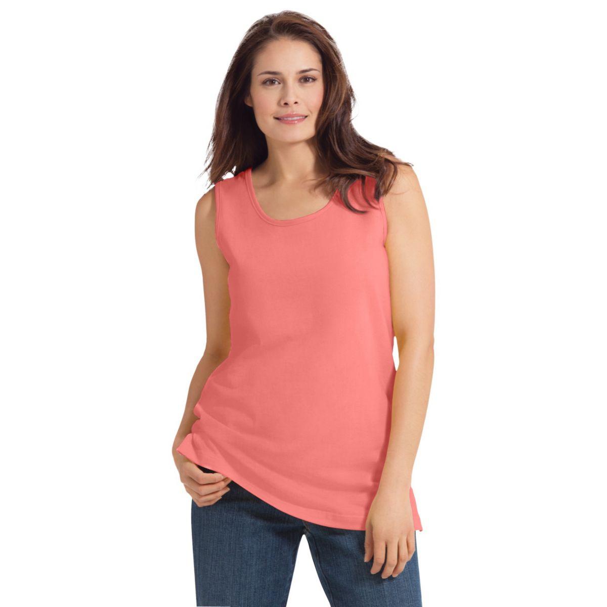 Женская Футболка Woman Within Perfect Scoopneck Tank